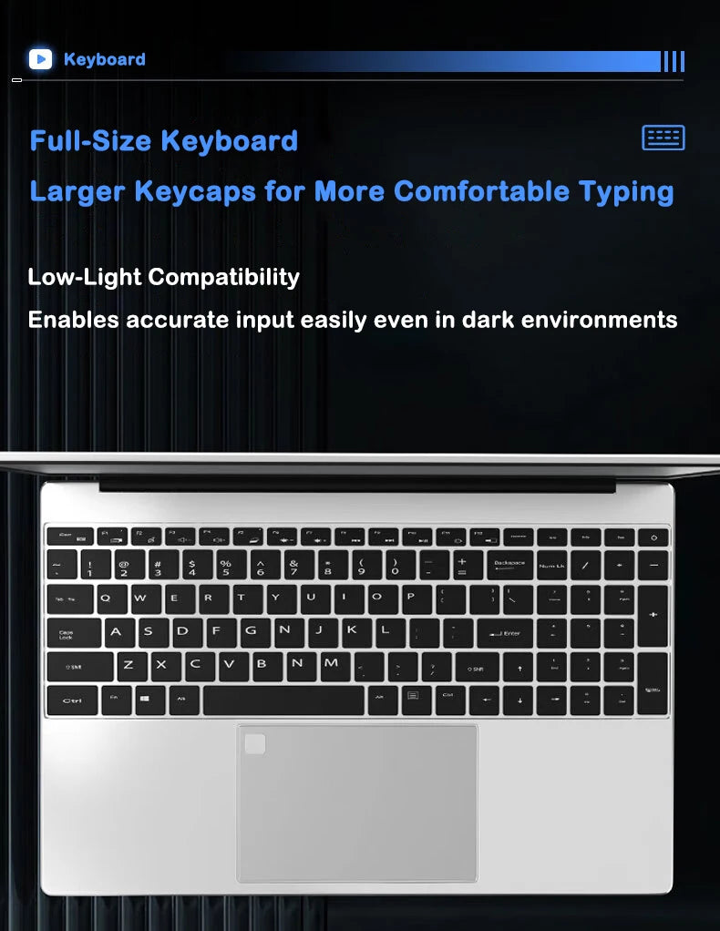 2026 New Core i7 8650U Windows 11 Pro Laptop 32GB RAM 2TB SSD for Gaming Office Studio High-Speed Notebook 5000mAh