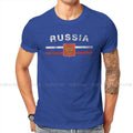 Russian Emblem Russia Flag T Shirt Classic Graphic High Quality Tshirt Loose Crewneck Short Sleeve