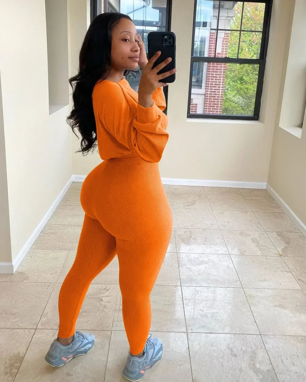 Fashion Summer Solid Lucky Label Letter Embroidery Two Piece Sets Women Sweatshirt+Leggings Casual Sporty Tracksuits Female