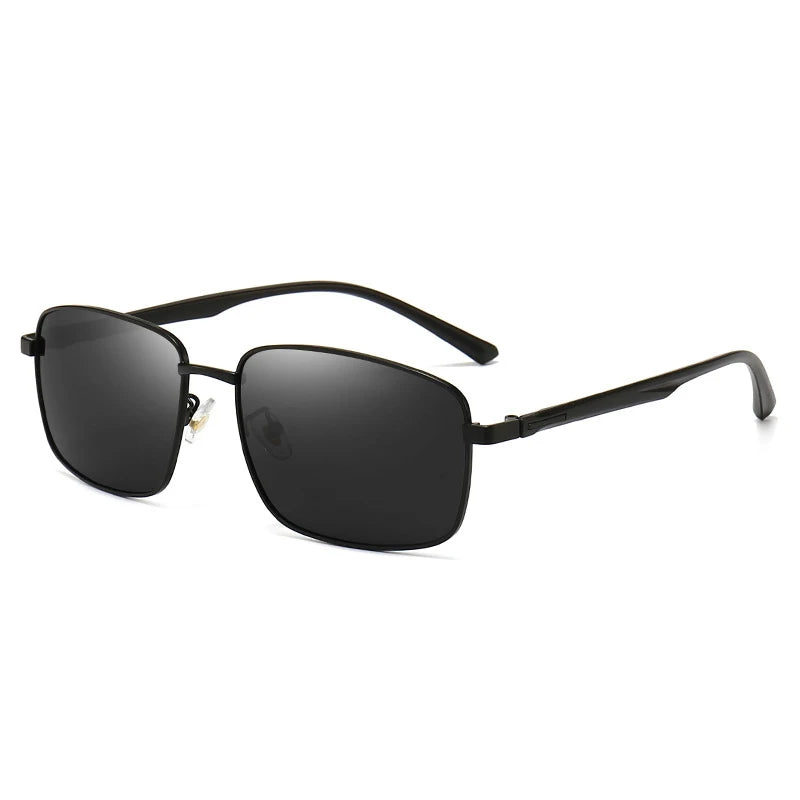 Business Metal Square Frame Polarized Sunglasses Luxury Oversized UV Protection Sun Protection Sunglasses 5027