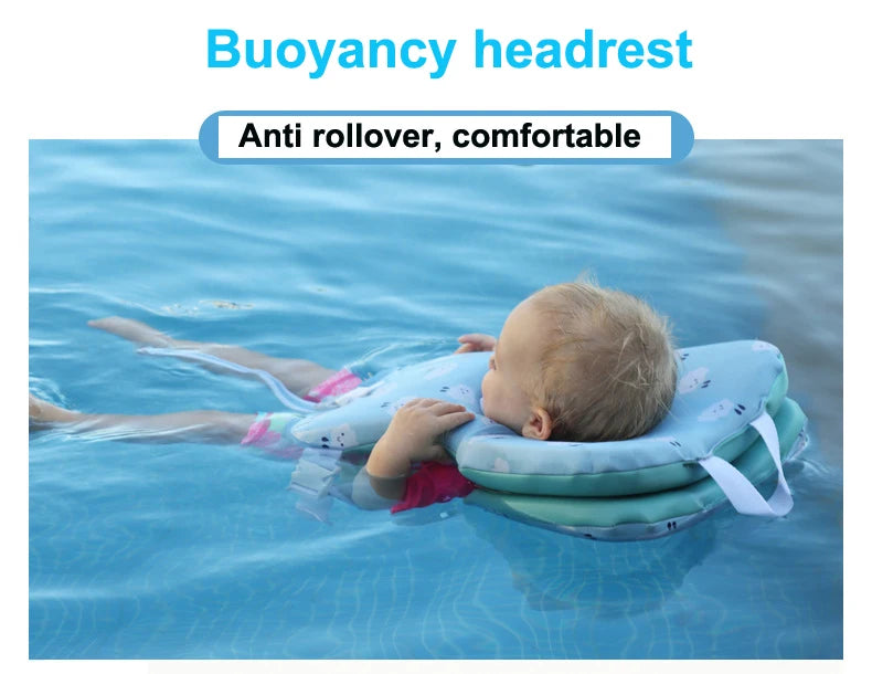 Newborn non inflatable buoyancy swim vest Professional baby neck protection swimming vest Anti rollover baby buoyancy swimsuit