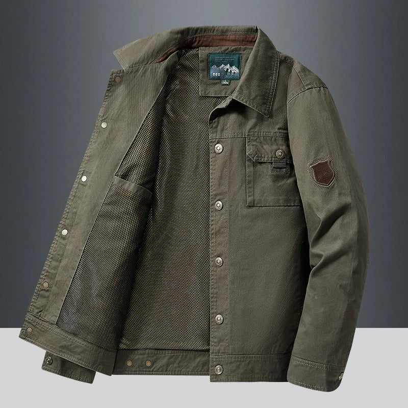 Spring Autumn Jacket Men Cotton Windbreaker Bomber Coat Military Men's Tactics Jackets Man Cargo Casual Jacket Mens Clothes New