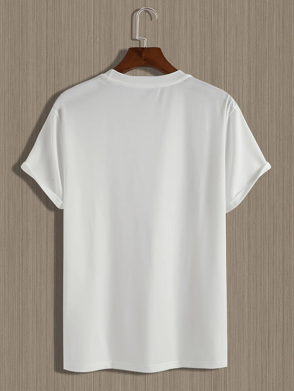 Men's PARIS Letter Print T-Shirt | 100% Cotton Slim Fit Casual Tee