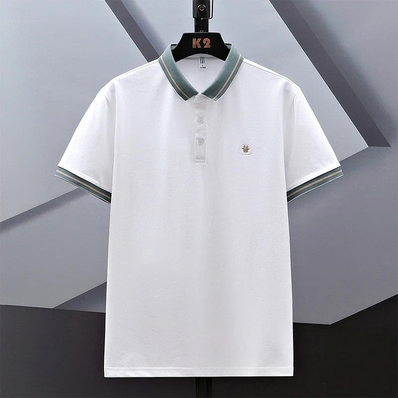 Men Polo Shirts Plus Size Loose Tops 50-140kg 6XL 7XL 8XL Spring Summer T-shirt 100% Cotton Big Size Men's Clothing 대사이즈 남성복