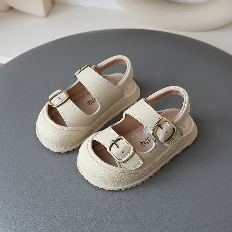 Korean Style Sport Sandal for Children Summer Toddler Shoes Soft-soled Non-slip Student Beach Sandals for Kids Boys Girls H05303
