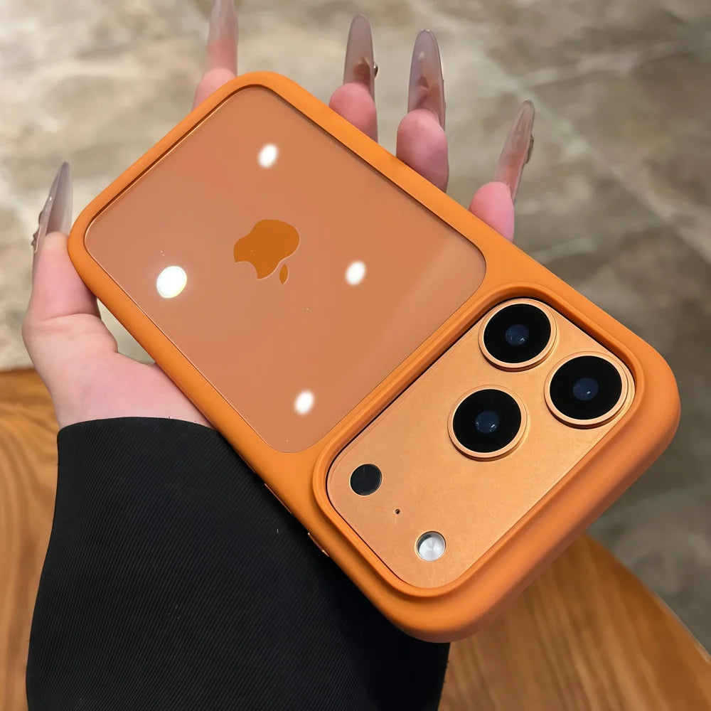 Intelligent Camera Touch Button Crystal Clear Phone Case for iPhone 17 Pro Max 16 Pro 17 Air Transparent Shockproof Cover Funda