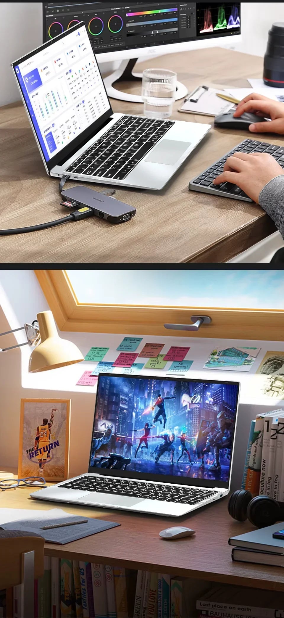 2026 Portable  Windows 11 Pro Laptops Intel Core i7 8650U 16GB RAM 1TB SSD Office Gamer Study notebook Computer PC