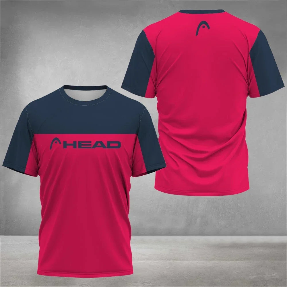 2026 Top Breathable Mens T Shirt Outdoor Badminton Table Tennis Jersey O Neck Short Sleeve Loose Top New Mountaineering Clothing