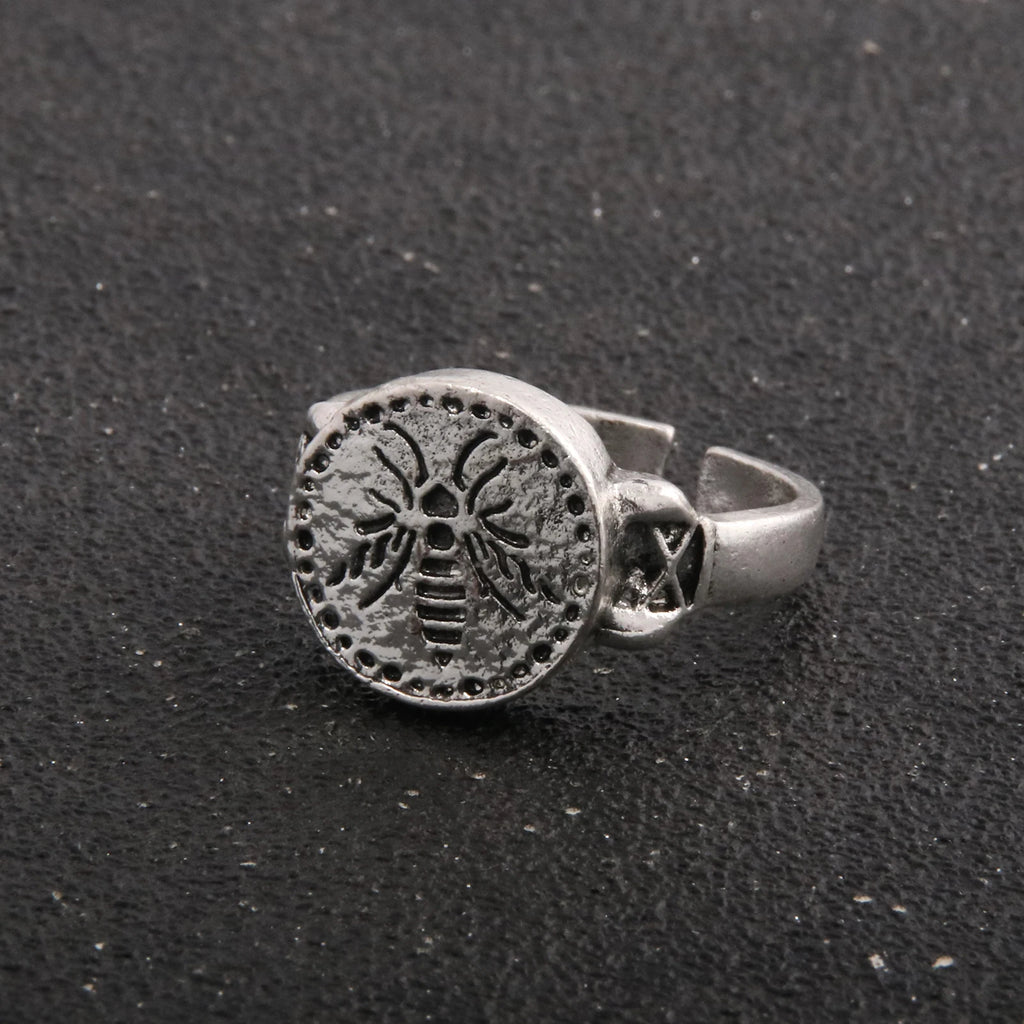 Game Dark Souls Series Men Rings Havel's Demon's Scar Chloranthy Badge Adjustable Ring Male Fans Cosplay Jewelry Accessories